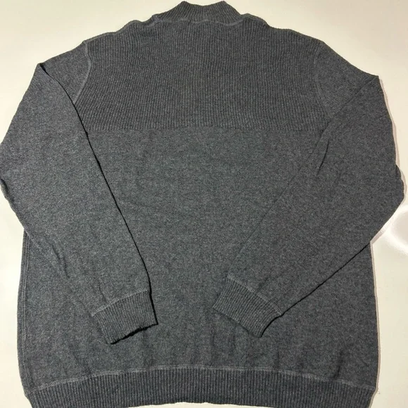 Raffi Button Henley Sweater Men’s XL/54 Gray Cashmere Wool Cotton Quiet - Picture 9 of 10
